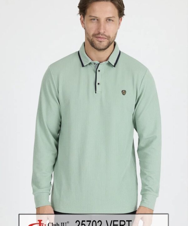 Polo Réf. 25702 Vert - Club Ju