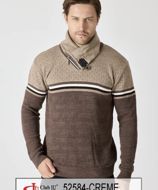 ❤️ Pull Réf. 52584 Crème - Club Ju