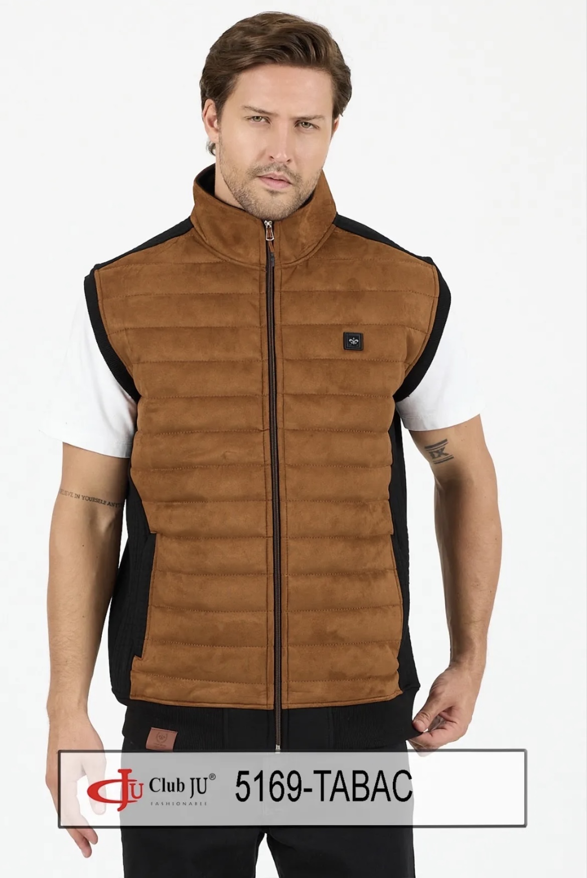 Veste sans manches Réf. 5169 Tabac - Club Ju