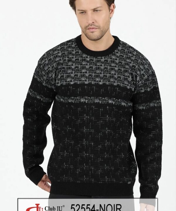Pull Réf. 52554 Noir - Club Ju