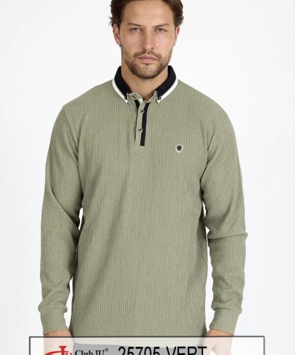 Polo Réf. 25705 Vert - Club Ju
