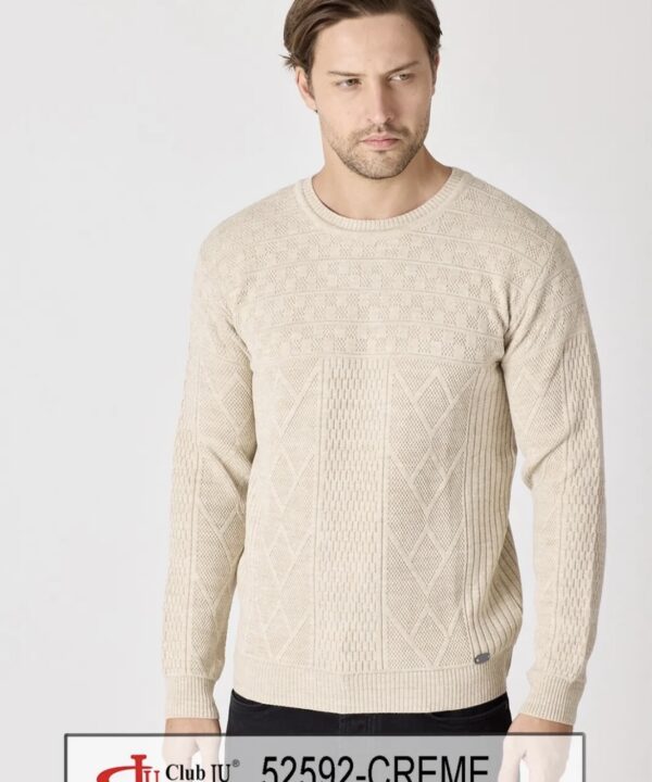 ❤️ Pull Réf. 52592 Crème - Club Ju