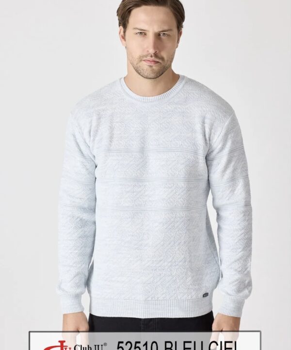 Pull Réf. 52510 Bleu ciel - Club Ju