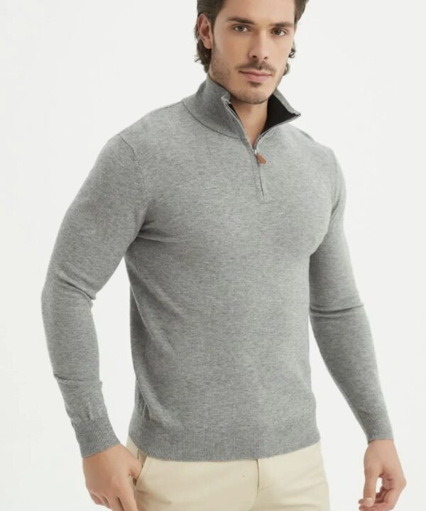 Pull Charly Gris argent - Yves Enzo
