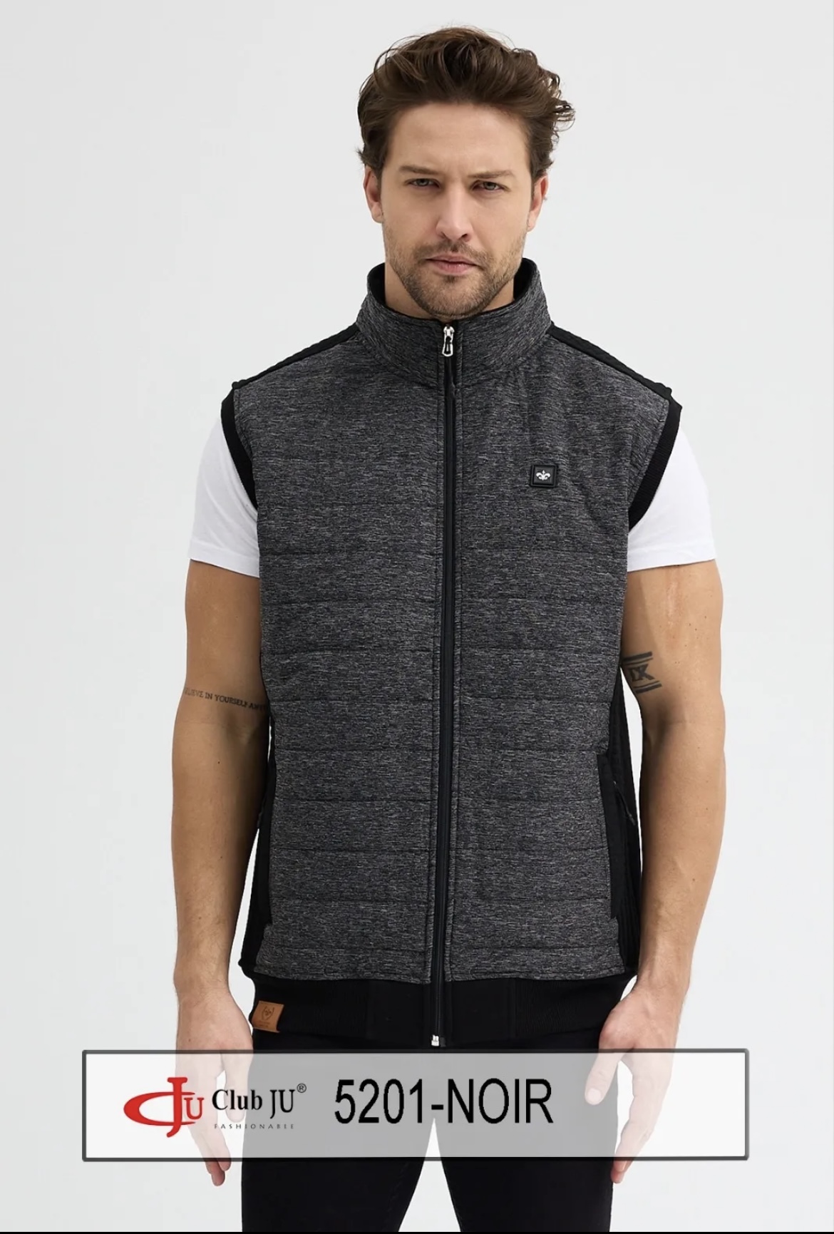 Veste sans manches Réf. 5201 Noir - Club Ju