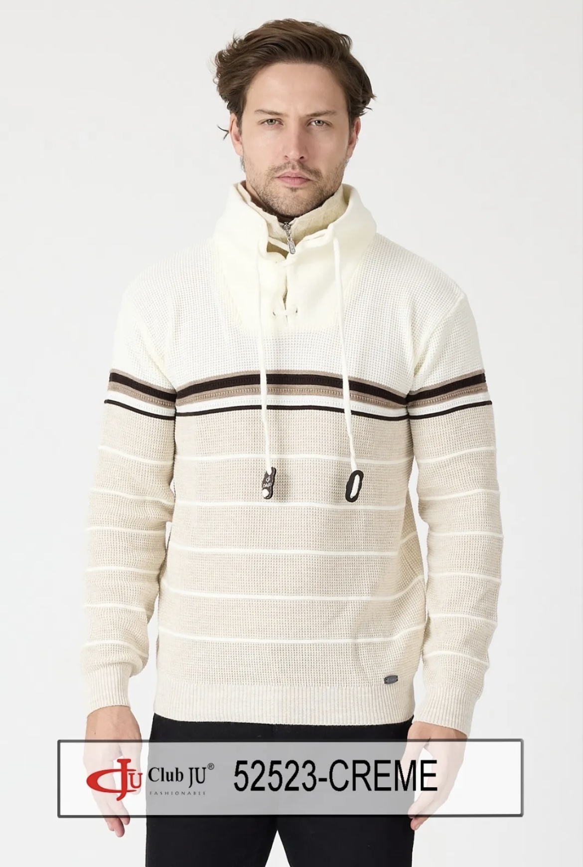 Pull Réf. 52523 Crème - Club Ju