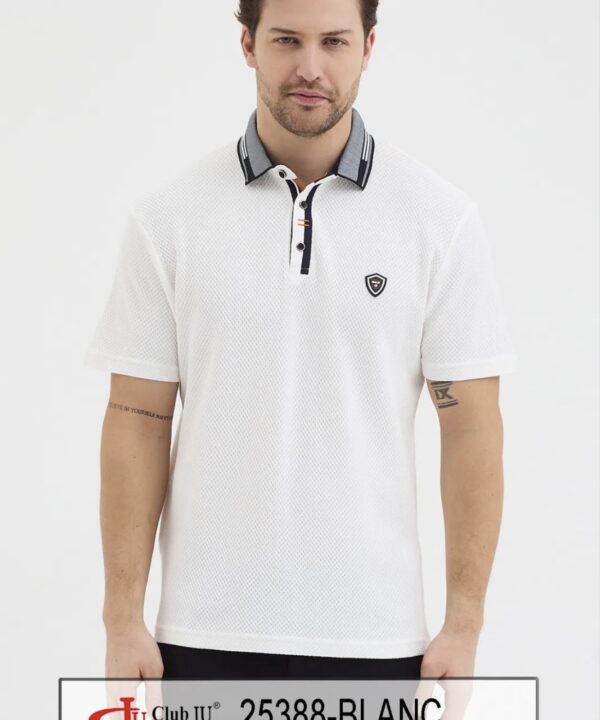 ☀️ Polo Réf. 25388 Blanc - Club Ju