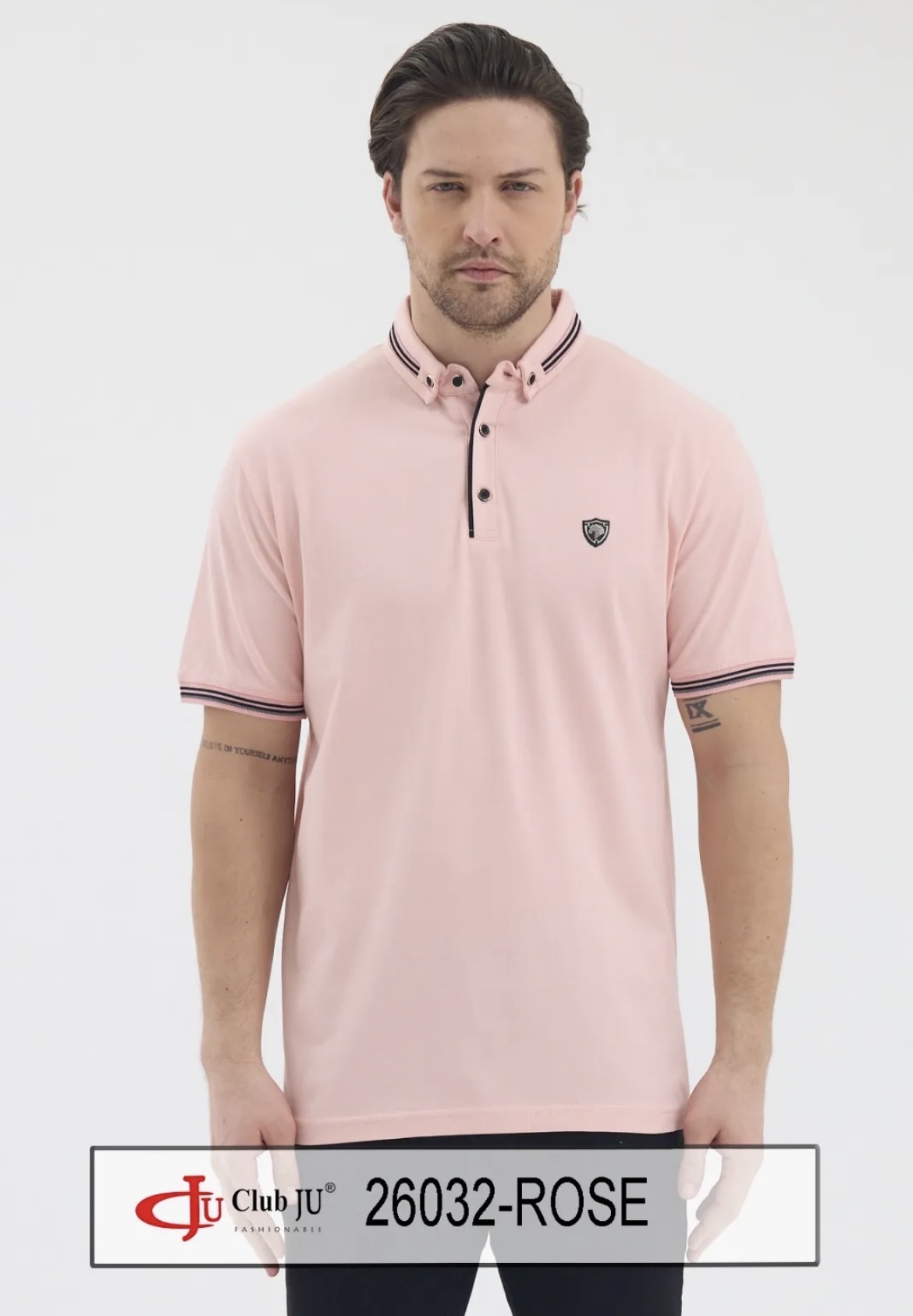 ☀️ Polo Réf. 26032 Rose - Club Ju