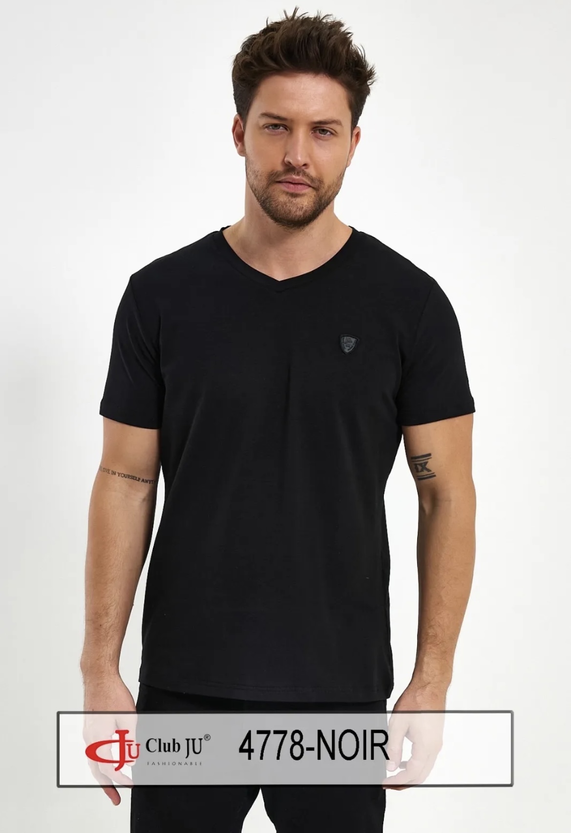 ☀️ T Shirt Réf. 4778 Noir - Club Ju