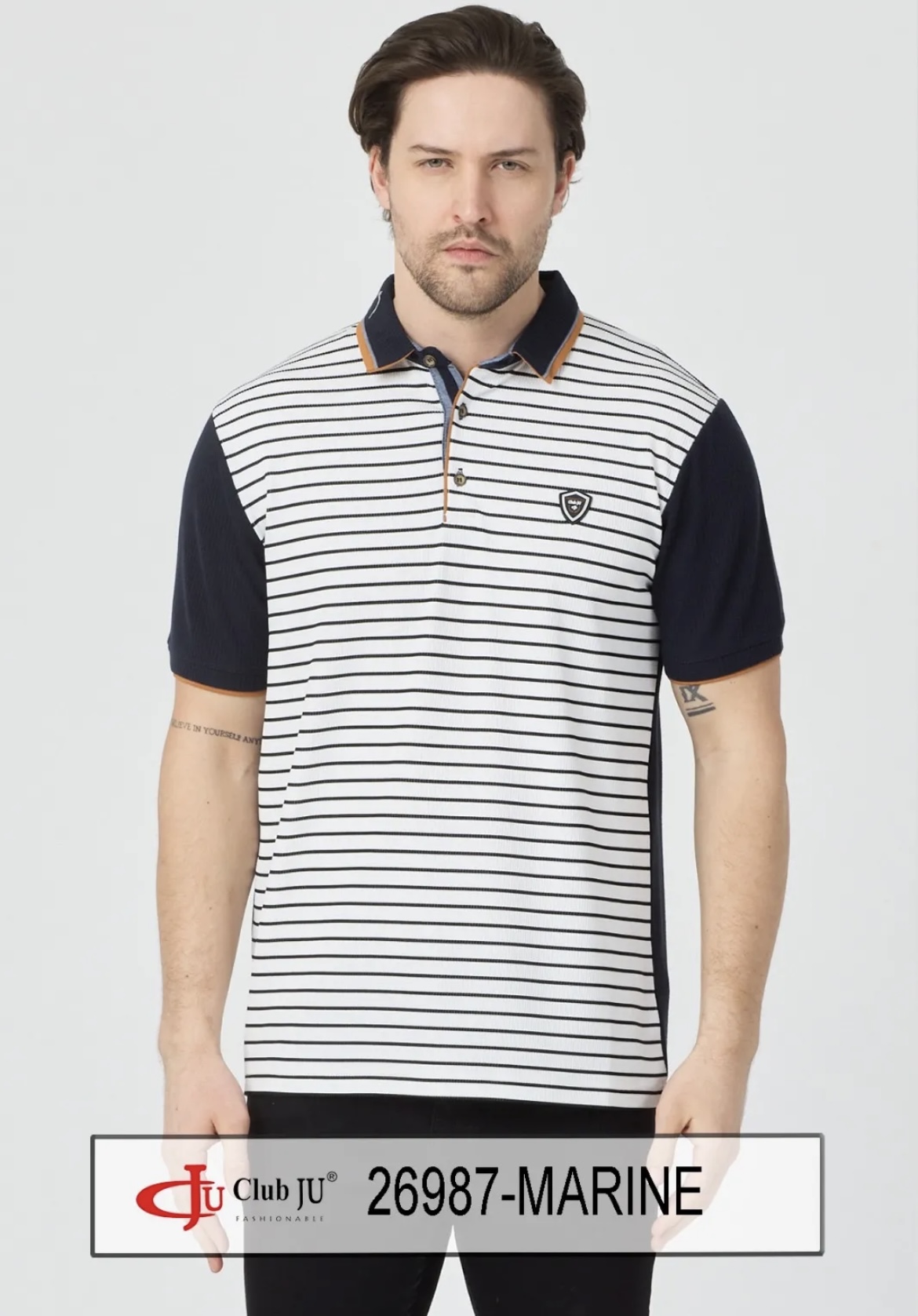 ☀️ Polo Réf. 26987 Marine - Club Ju