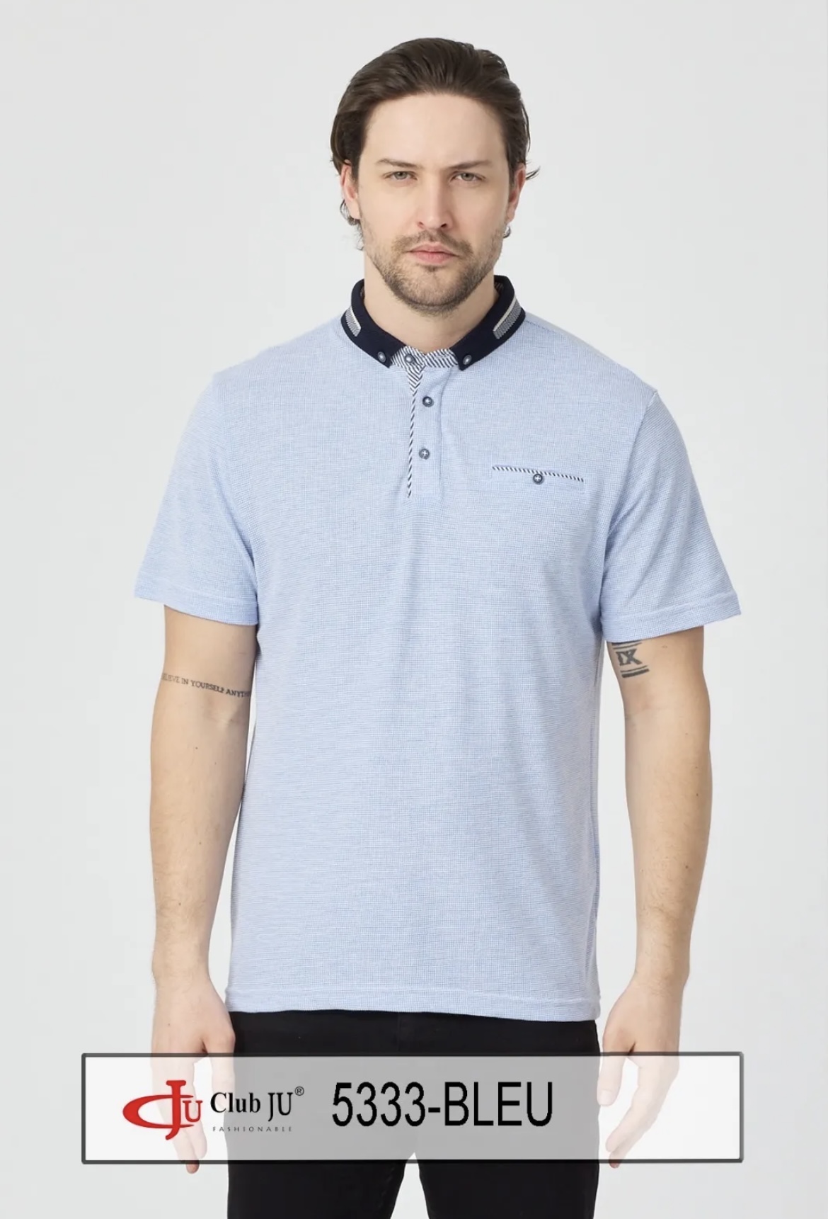 ☀️ Polo Réf. 5333 Bleu - Club Ju