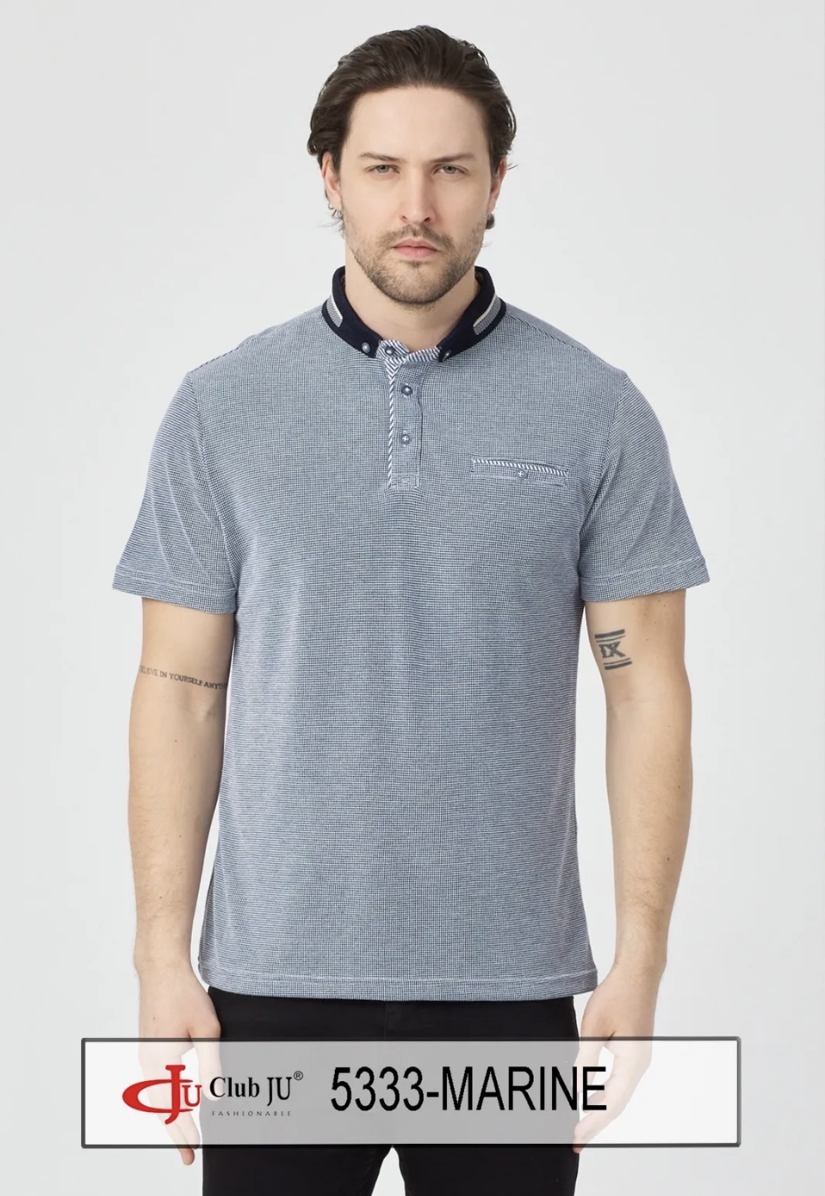 ☀️ Polo Réf. 5333 Marine - Club Ju