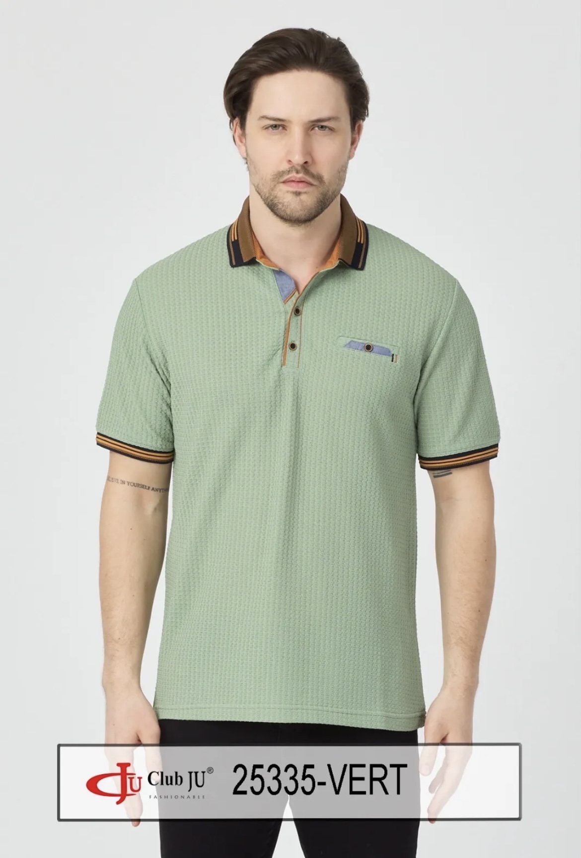 ☀️ Polo Réf. 25335 Vert - Club Ju