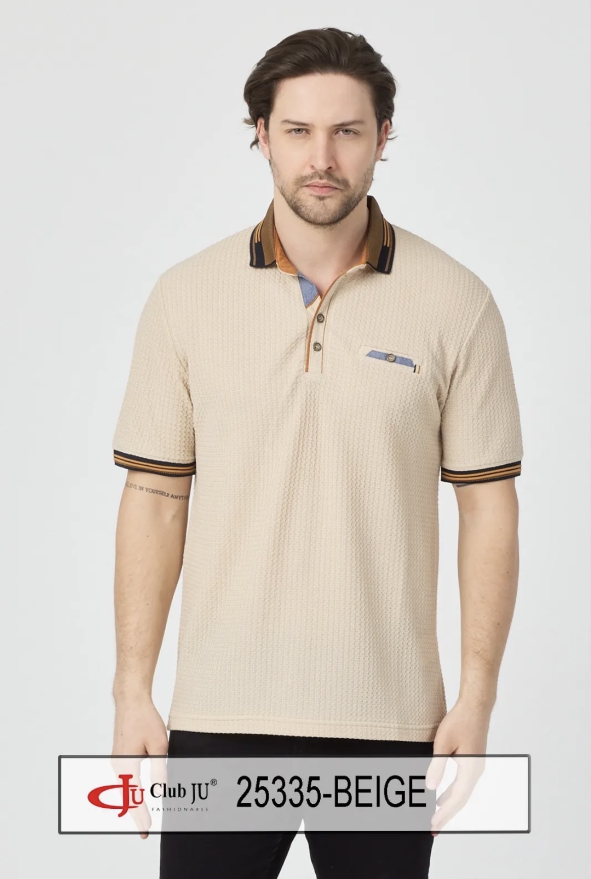 ☀️ Polo Réf. 25335 Beige - Club Ju