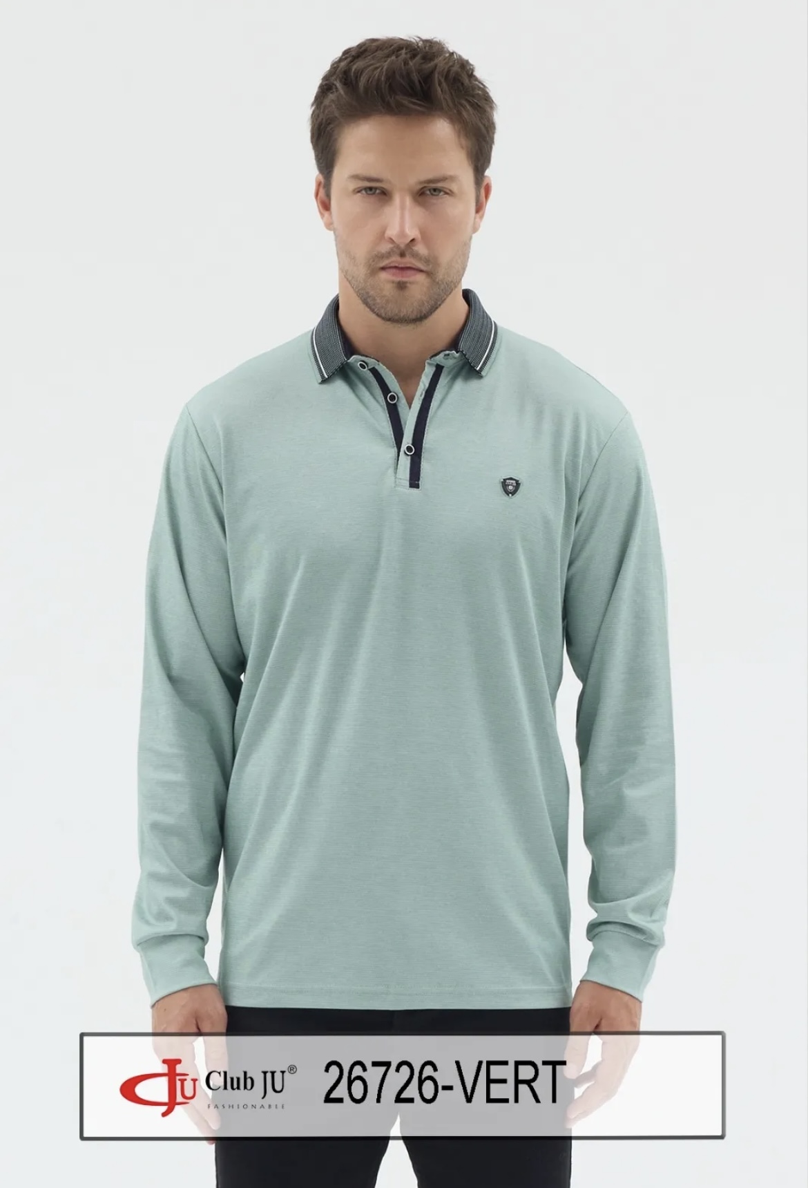 🆕 Polo Réf. 26726 Vert - Club Ju