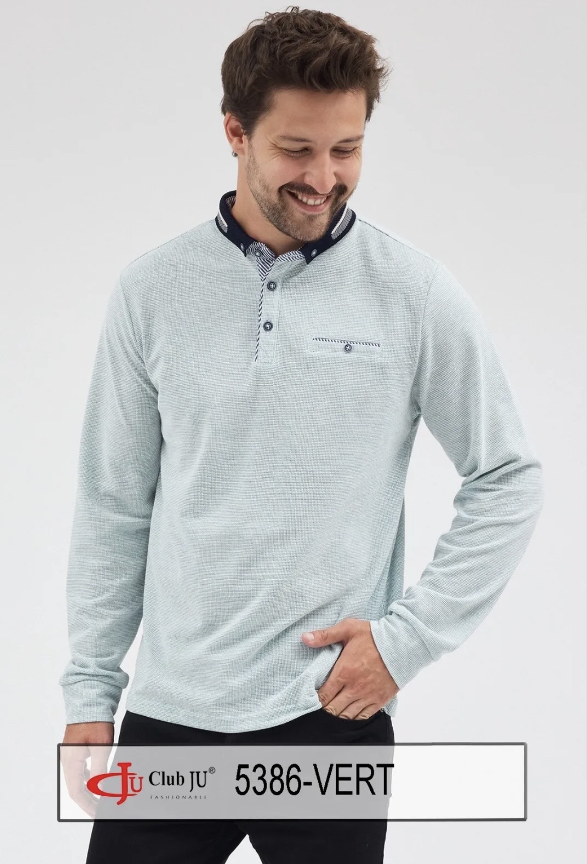 🆕 Polo Réf. 5386 Vert - Club Ju