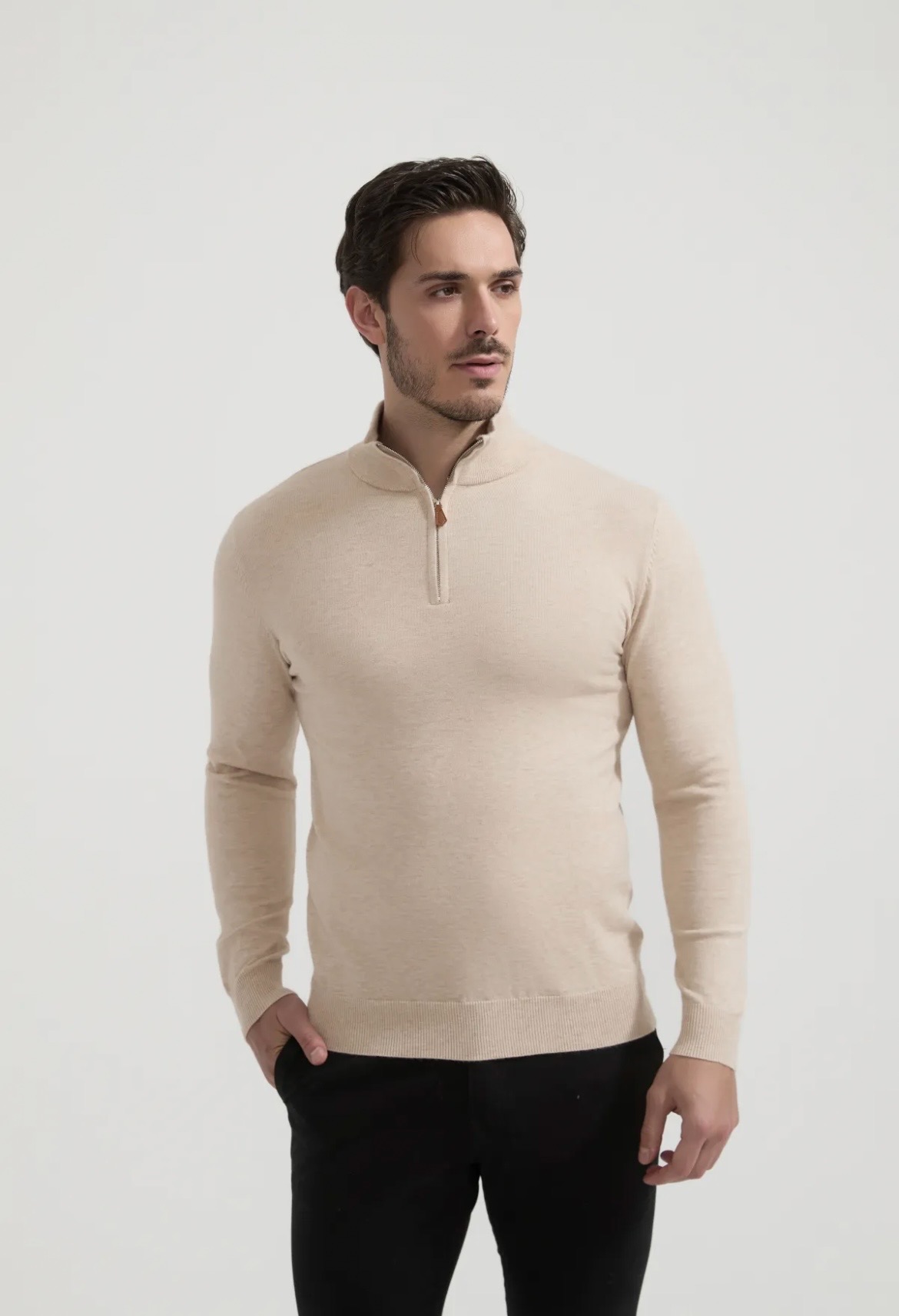 🆕 Pull Charly Beige lumière - Yves Enzo