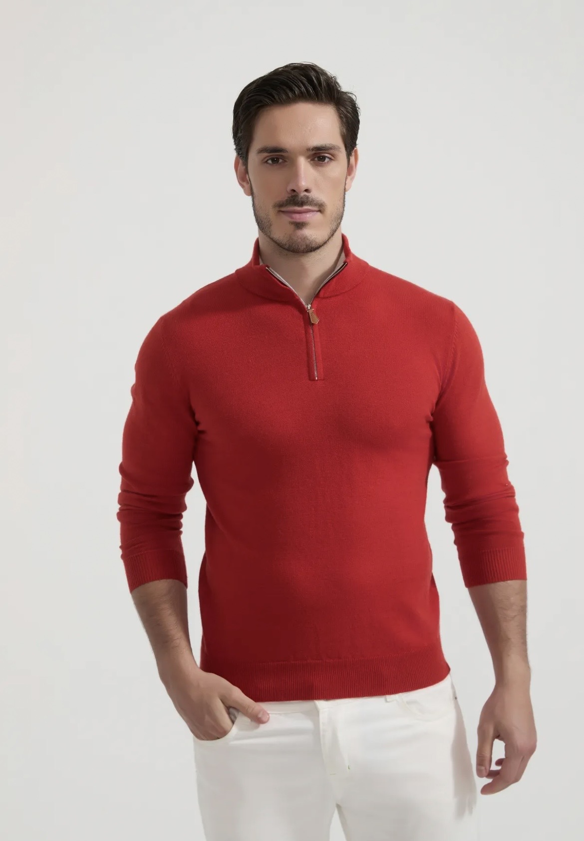 🆕 Pull Charly Rouge - Yves Enzo