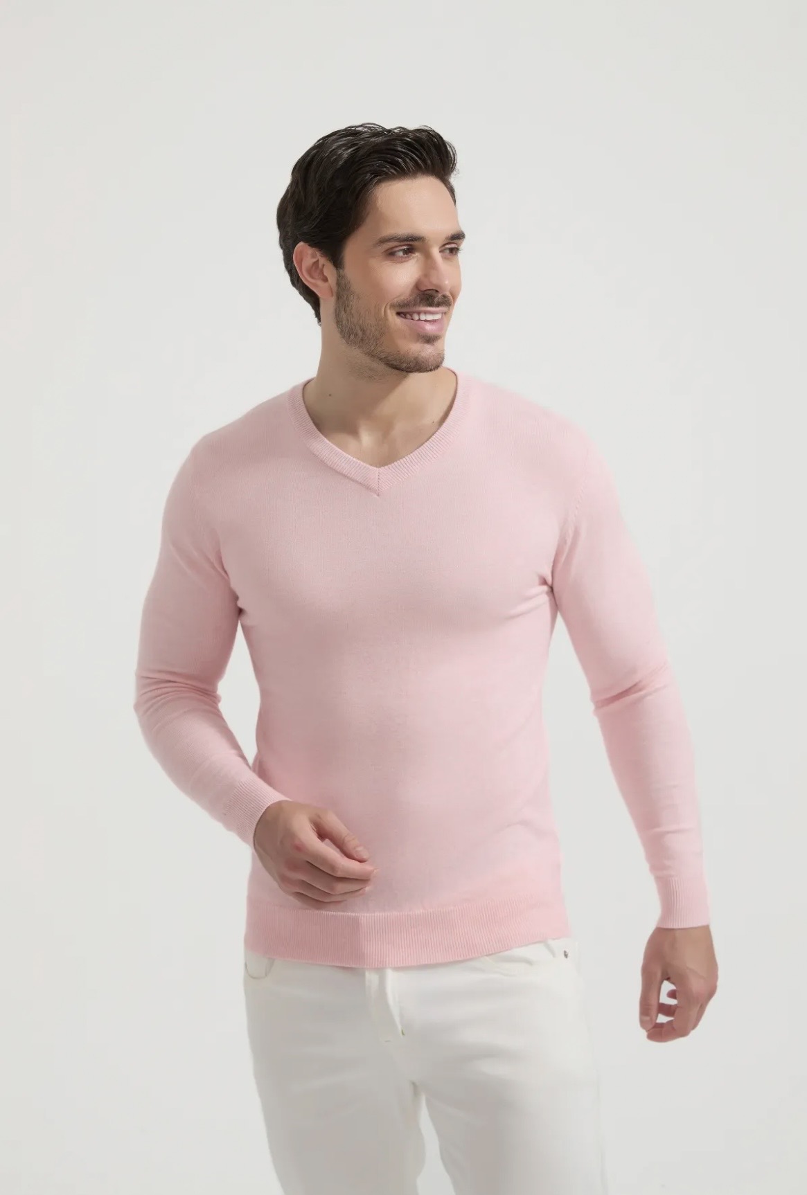 🆕 Pull Victor Rose chiné - Yves Enzo