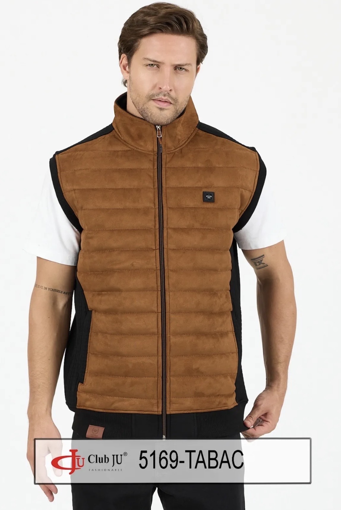 ❤️🆕 Veste sans manches Réf. 5169 Tabac - Club Ju