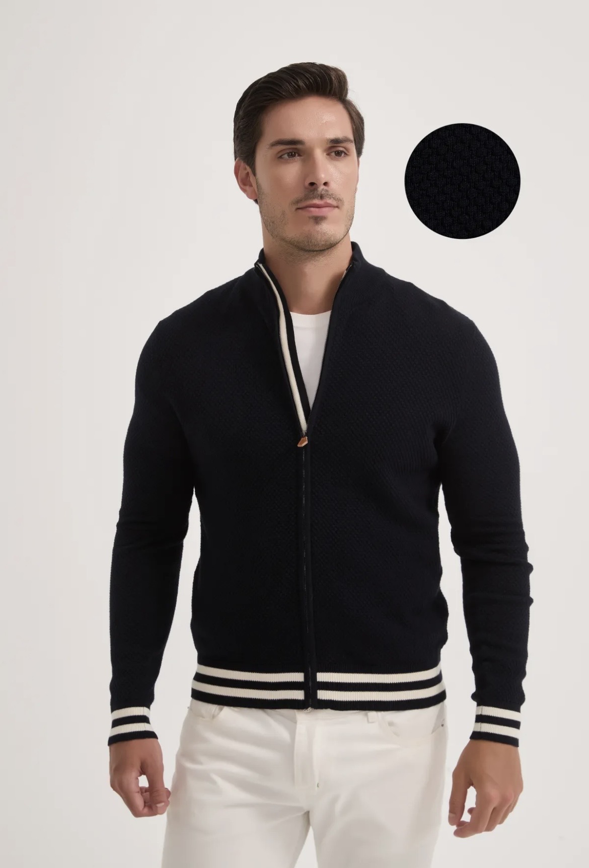 🆕 Gilet Réf. 8031 Marine - Yves Enzo