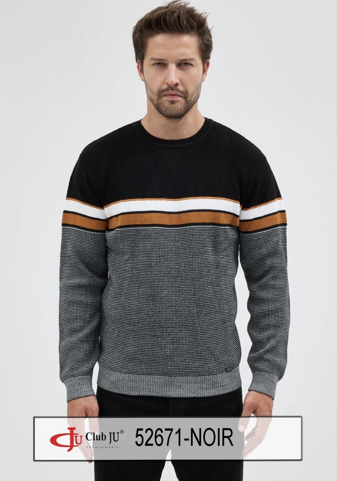 ❤️🆕 Pull Réf. 52671 Noir - Club Ju