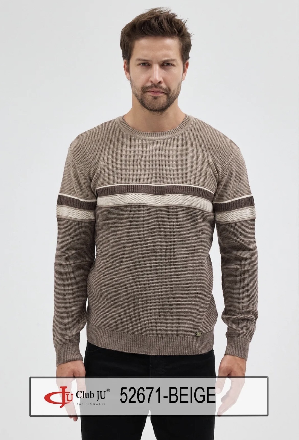 ❤️🆕 Pull Réf. 52671 Beige - Club Ju