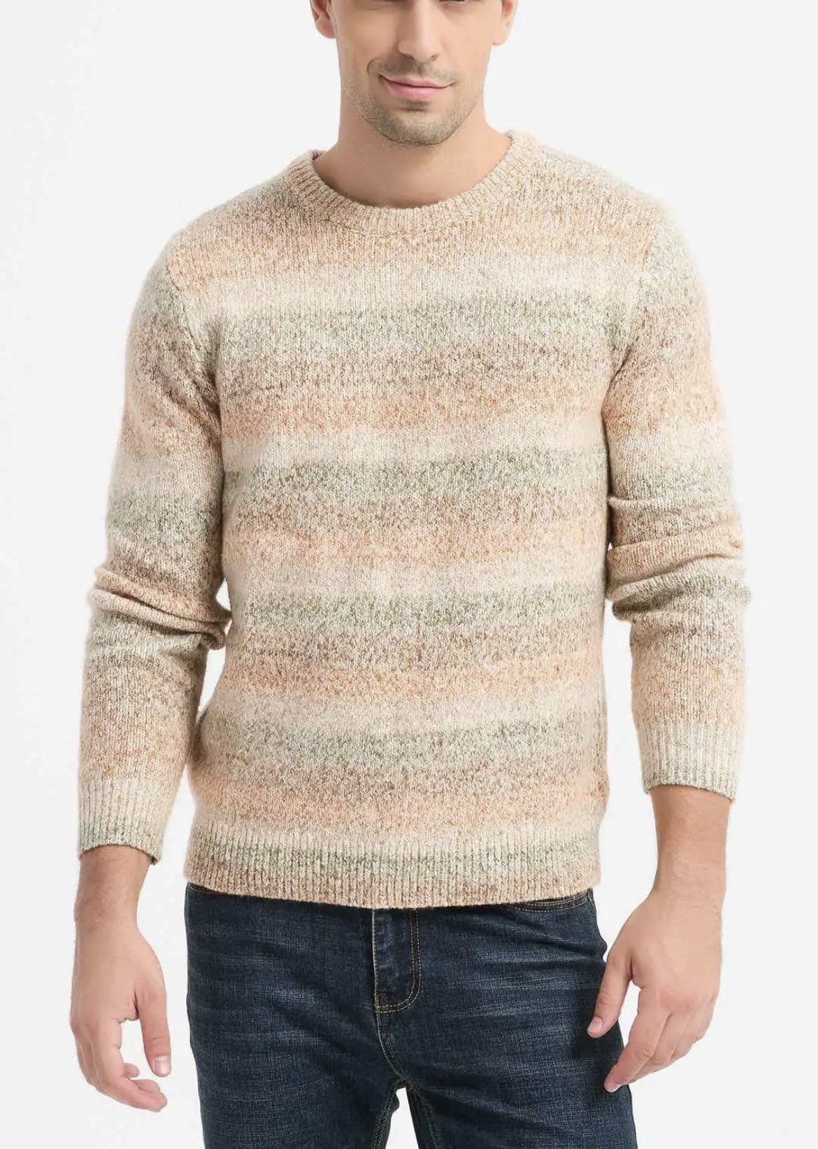 🆕 Pull Réf. 8015 Beige - Yves Enzo