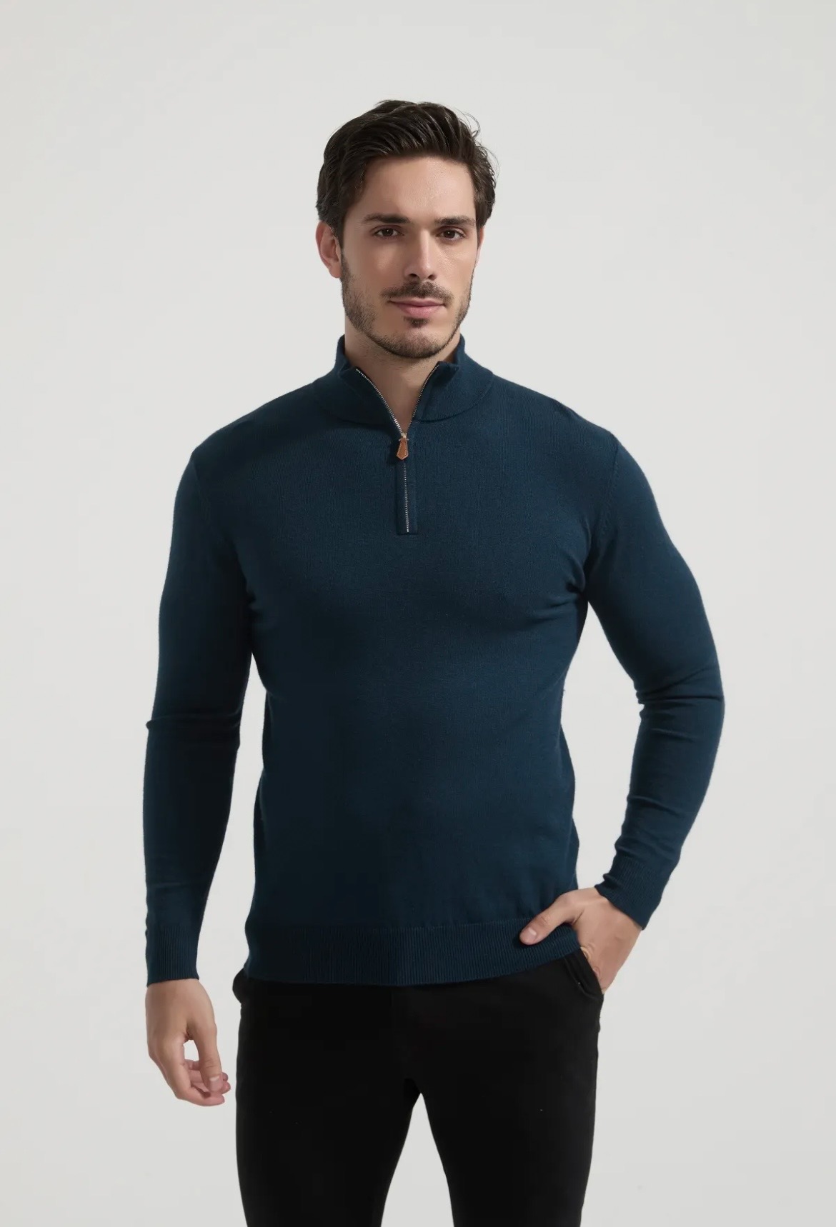 ❤️🆕 Pull Charly Vert laqué - Yves Enzo