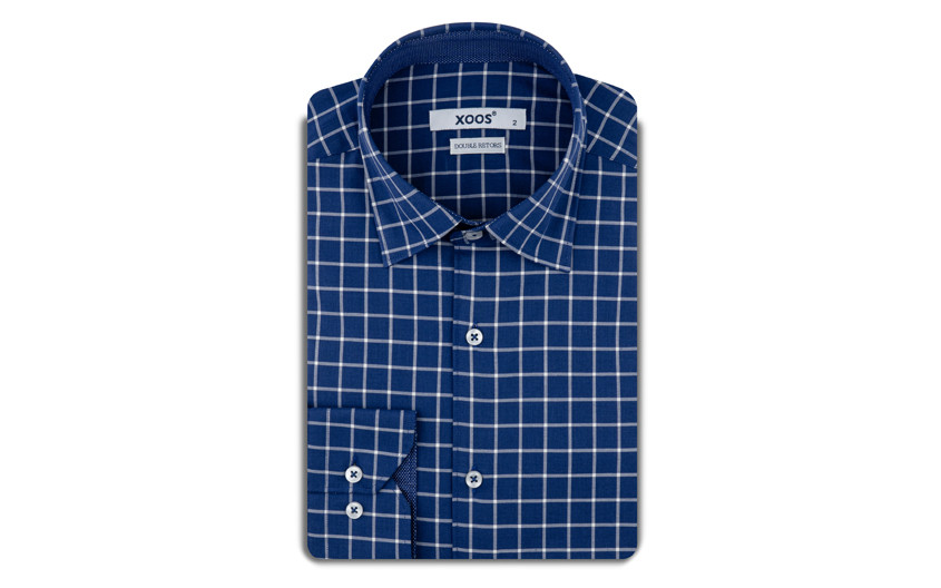 🆕 Chemise bleue à carreaux - Xoos